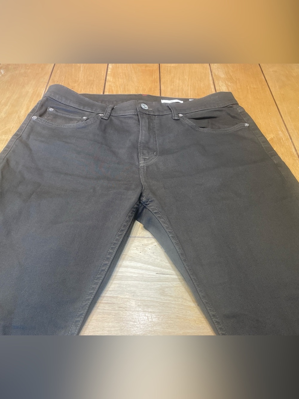 NOEND Denim Slim Fit Jeans Size 33x30 Dark Olive Stretch Denim Made in USA